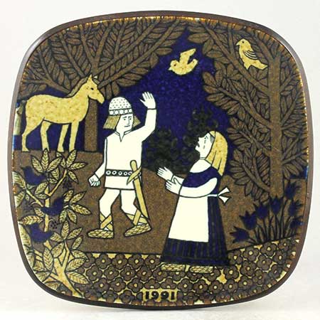 置物 ARABIA - ARABIA Raija Uosikkinen KALEVALA 1984 Arabia Kalevala, year plate, Raija Uosikkinen, 1984